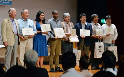 Professor Kuang-Chung Lee at the awarding ceremony at IPSI-4